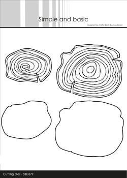 Simple and Basic - Stanzschablone 8,2x6,7 cm "Woodgrain Plates" Dies