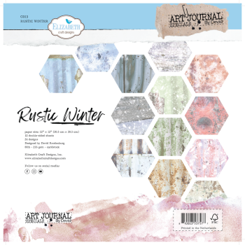 Elizabeth Craft Designs - Designpapier "Rustic Winter" Paper Pack 12x12 Inch - 12 Bogen