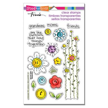 Stampendous - Stempelset "Button Blossoms" Clear Stamps
