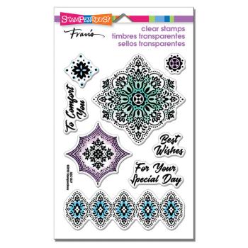Stampendous - Stempelset "Floral Diamonds" Clear Stamps