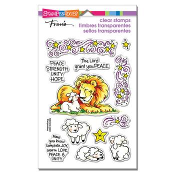 Stampendous - Stempelset "Lion Lamb Frame" Clear Stamps