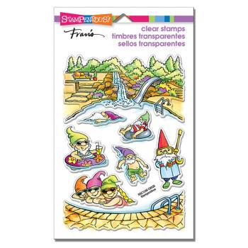 Stampendous - Stempelset "Gnome Pool" Clear Stamps