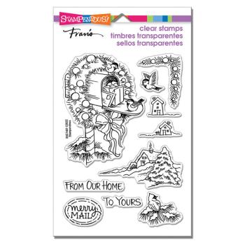 Stampendous - Stempelset "Mailbox Wreath" Clear Stamps