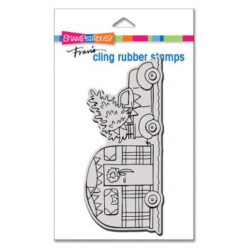 Stampendous - Gummistempel "Holiday Wheels" Mini Cling Stamps