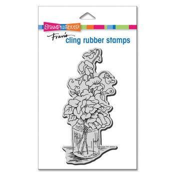 Stampendous - Gummistempel "Sweet Rose Jar" Mini Cling Stamps