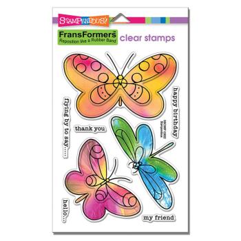 Stampendous - Stempelset "Wings FransFormer" Clear Stamps