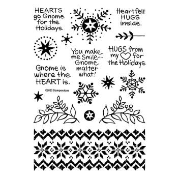 Stampendous - Stempelset "Gnome Hugs Sentiments" Clear Stamps