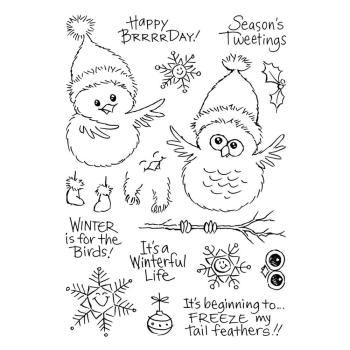 Stampendous - Stempelset "FransFormer Snow Birds" Clear Stamps