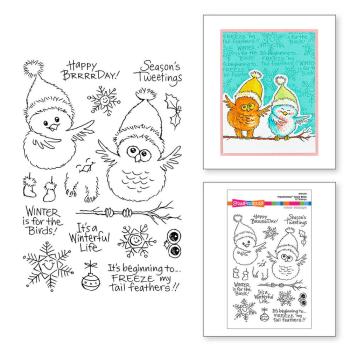 Stampendous - Stempelset "FransFormer Snow Birds" Clear Stamps