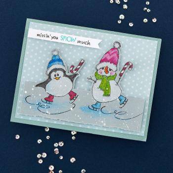 Stampendous - Stempelset "FransFormer Snowy Penguins" Clear Stamps