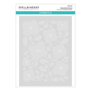 Spellbinders - Schablone "Blossoming Flowers" Layered Stencil