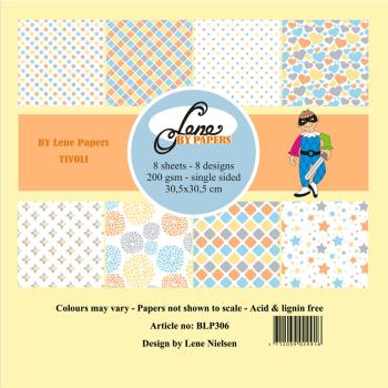 By Lene - Designpapier "Tivoli" Paper Pack 12x12 Inch - 8 Bogen