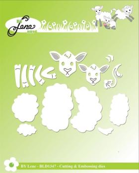 By Lene - Stanzschablone "Sheep Family" Dies