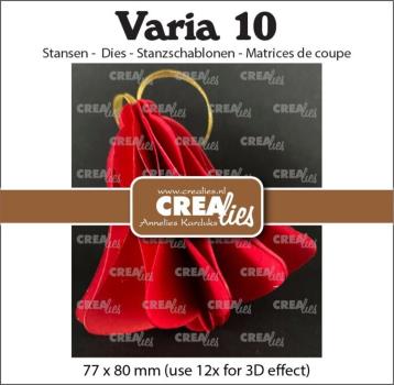 Crealies - Stanzschablone "No. 10 3D Christmas Bell" Varia Dies