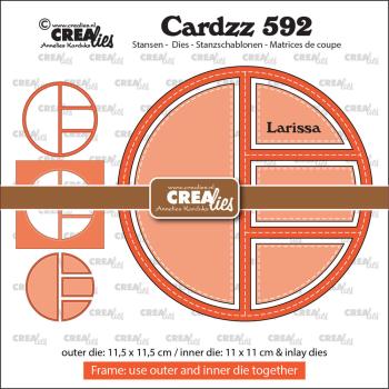 Crealies - Stanzschablone "No. 592 Frame & Inlay Larissa" Cardzz Dies