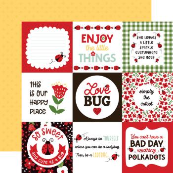 Echo Park - Designpapier "Little Ladybug" Paper Pack 6x6 Inch - 24 Bogen