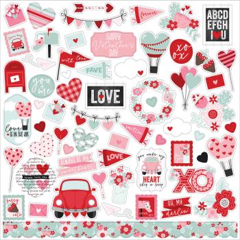 Echo Park - Designpapier "Love Notes" Collection Kit 12x12 Inch - 12 Bogen