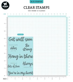 Studio Light - Stempelset "Be Strong" Clear Stamps Design by Laurens van Gurp