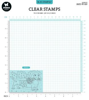 Studio Light - Stempelset "Flower Dog" Clear Stamps Design by Laurens van Gurp