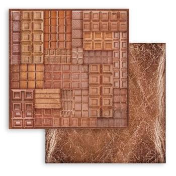 Stamperia - Designpapier "Coffee and Chocolate Backgrounds" Paper Pack 8x8 Inch - 10 Bogen