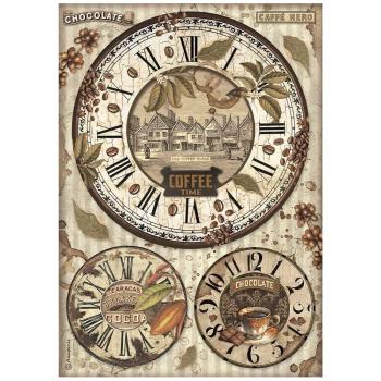 Stamperia - Decopatch Papier "Clocks" Decoupage A4 - 6 Bogen  