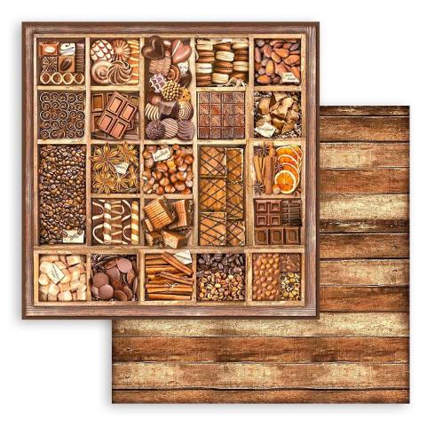 Stamperia - Designpapier "Coffee and Chocolate" Paper Pack 12x12 Inch - 10 Bogen