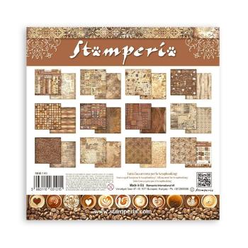 Stamperia - Designpapier "Coffee and Chocolate" Paper Pack 12x12 Inch - 10 Bogen