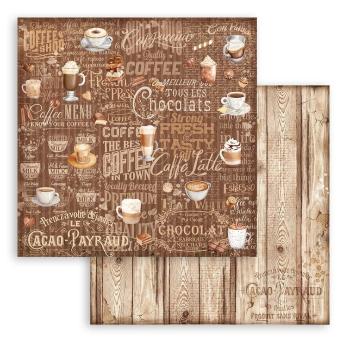 Stamperia - Designpapier "Coffee and Chocolate" Paper Pack 12x12 Inch - 10 Bogen