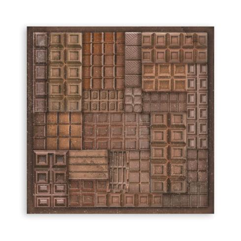 Stamperia - Designpapier "Coffee and Chocolate" Paper Pack 8x8 Inch - 22 Bogen