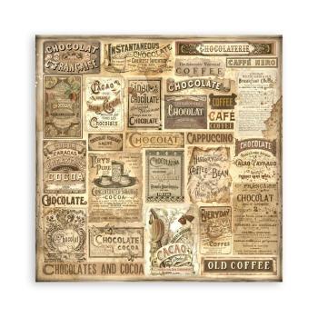 Stamperia - Designpapier "Coffee and Chocolate" Paper Pack 12x12 Inch - 10 Bogen