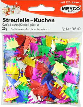 Streuteile "Kuchen" bunt sortiert 20g