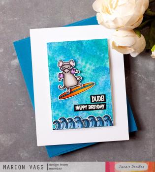 Creative Expressions - Stempelset "Surf's Up" Clear Stamps 4x6 Inch Design by Jane's Doodles