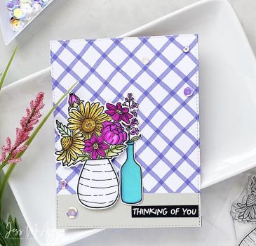 Creative Expressions - Stempelset "Fresh Cut Flowers" Clear Stamps 4x6 Inch Design by Jane's Doodles