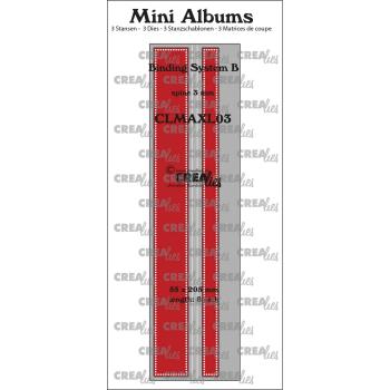 Crealies - Stanzschablone "Binding System B With Dots" Mini Albums Dies