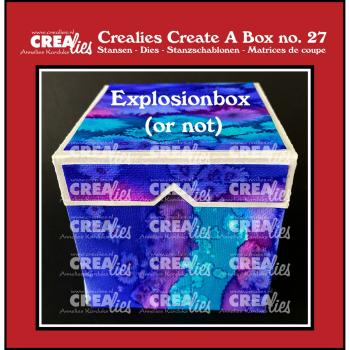 Crealies - Stanzschablone "Explosion (Or Not) Box " Create A Box Dies