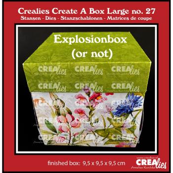 Crealies - Stanzschablone "Explosion (Or Not) Box Large" Create A Box Dies