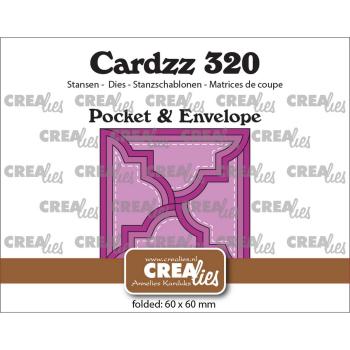 Crealies - Stanzschablone "Pocket & Envelope With 4 Classic Flap" Cardzz Dies