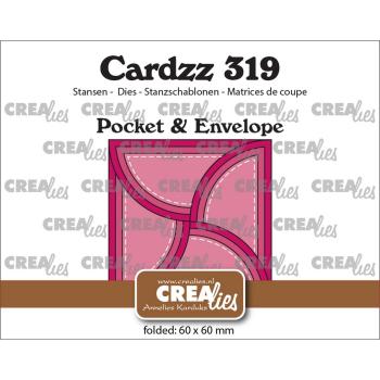 Crealies - Stanzschablone "Pocket & Envelope With 4 Half Circle Flaps" Cardzz Dies