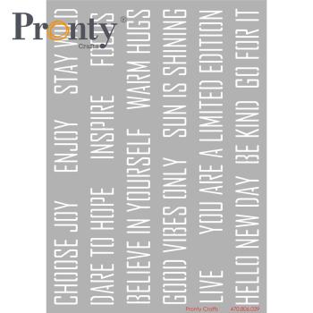 Pronty Crafts - Schablone A5 "Quotes" Stencil 