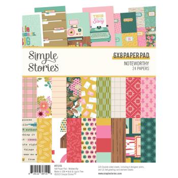 Simple Stories - Designpapier "Noteworthy" Paper Pack 6x8 Inch - 24 Bogen