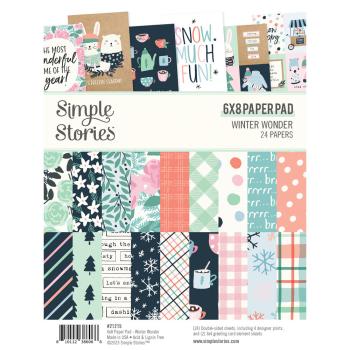 Simple Stories - Designpapier "Winter Wonder" Paper Pack 6x8 Inch - 24 Bogen