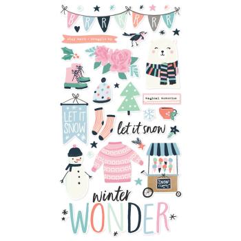 Simple Stories - Aufkleber "Winter Wonder" Chipboard Sticker 