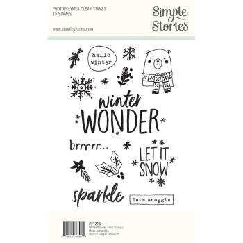 Simple Stories - Stempelset "Winter Wonder" Clear Stamps 