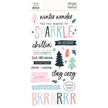 Simple Stories - Aufkleber "Winter Wonder" Foam Sticker