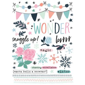 Simple Stories - Transfer Sticker "Winter Wonder" Rub Ons