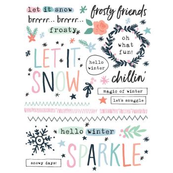 Simple Stories - Transfer Sticker "Winter Wonder" Rub Ons