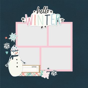 Simple Stories - Stanzteile "Winter Wonder" Pages Pieces