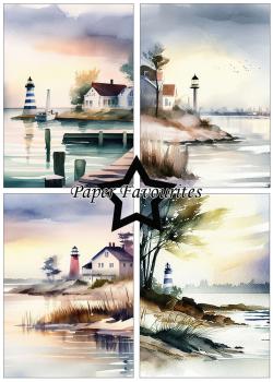 Paper Favourites - Designpapier "Coastal" Paper Pack A5 - 24 Bogen