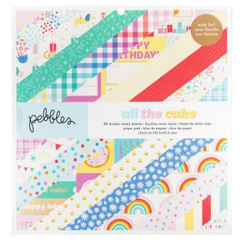 American Crafts - Designpapier "All The Cake" Paper Pack 12x12 Inch - 24 Bogen