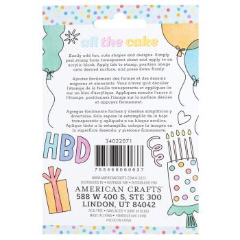 American Crafts - Stempelset "All The Cake" Clear Stamps